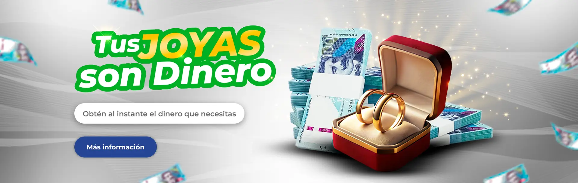 Préstamo seguro con garantía de joyas de oro. Obtenga efectivo al instante.