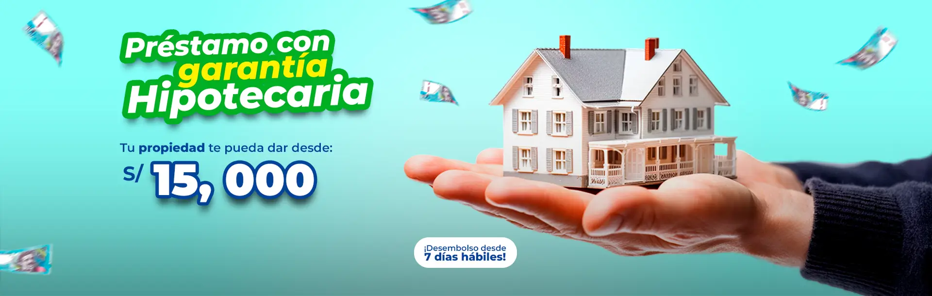 Préstamo con garantía hipotecaria. Dinero seguro con tu propiedad.